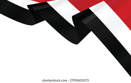Flag of Yemen, wavy flag