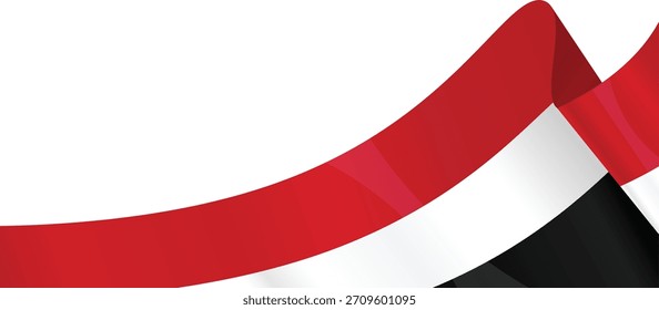 Bandera de Yemen, bandera ondulada