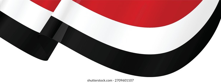 Bandera de Yemen, bandera ondulada