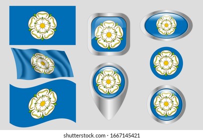 The Flag Of Yorkshire, England