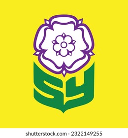 Flag of yorkshire vector ,eps 10