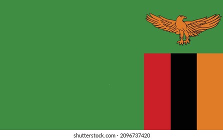 Flag of Zambia vector format eps