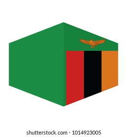 flag of Zambia,vector illustration of Zambia flag, official colors and proportion correctly. National Flag of Zambia, A Flag Illustration within a Sign of the country of Zambia.