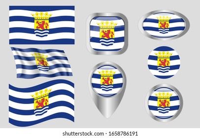 Bandera de Zeeland, Países Bajos