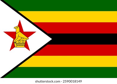 Flag of Zimbabwe, 3:2 Format, Zimbabwe Flag