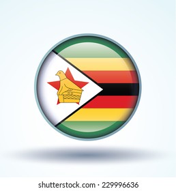Flag of Zimbabwe, vector illustration