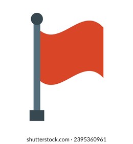 Flagged Vector Flat Icon For Personal And Commercial Use.
