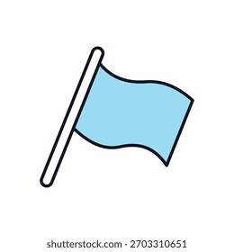 Flaglet Vector icon stock illustration