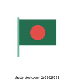 flag-of-Bangladesh  icon vector illustration new style