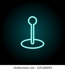 flagpole icon. Elements of Navigation in neon style icons. Simple icon for websites, web design, mobile app, info graphics