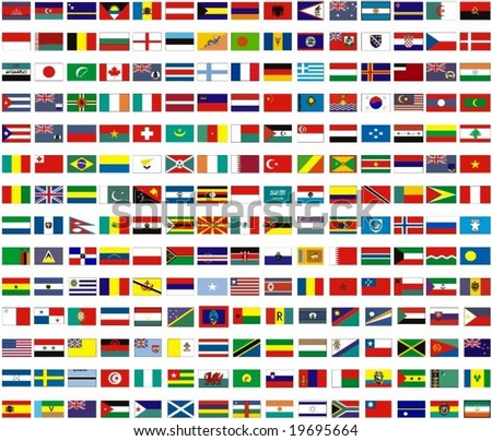 flags all countries world のベクター画像素材 ロイヤリティフリー
