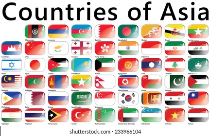 Flags of Asia; Countries of Asia; National flags
