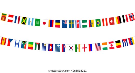 Flags athletic meet background