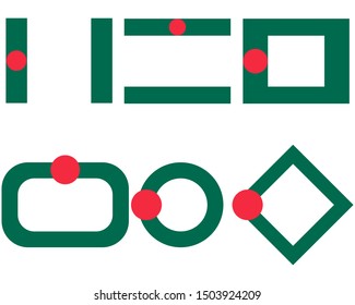 Flags of Bangladesh with copy space