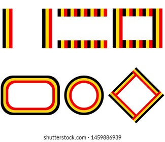 Flags of Belgium with copy space