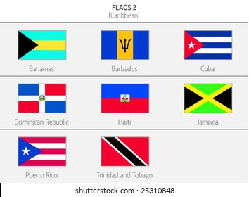 Flags Of Caribbean Countries 2