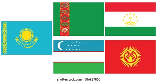 Flags of Central Asia