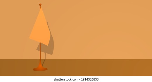 flags and copyspace for text.sales promotion on independence day.3D style. Easy to edit and customize. Vector illustration.