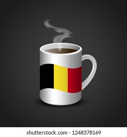 Flags cup design vector
