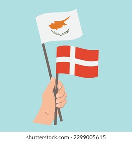 Flaggen Zyperns und Dänemarks, Händlerflaggen