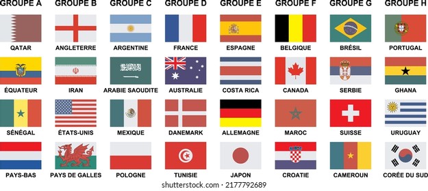 flags of different countries on a white background