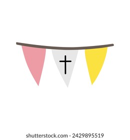 Flags at the Easter Festival