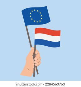 Flaggen der EU und der Niederlande, Händlerflaggen