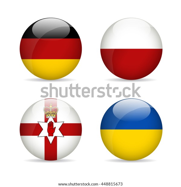 Flags Europe Vector Illustration Stock Vector (Royalty Free) 448815673