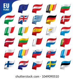 banderas de la unión europea