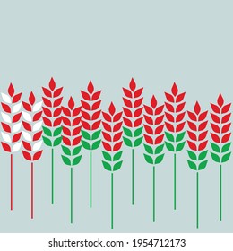 Flags in the form of spikelets for use in various fields of advertising and marketing.