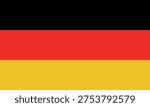 Flags of Germany - flat collection icon. Germany national flag set shape variations vector icon. Isolated sticker.