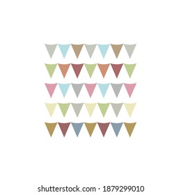 Flags for the holiday. Flat design. Vector