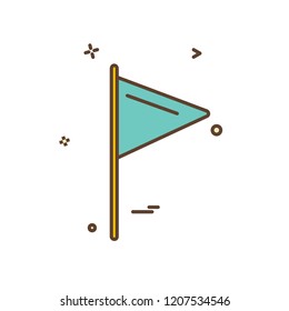 Flags icon design vector