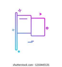 Flags icon design vector