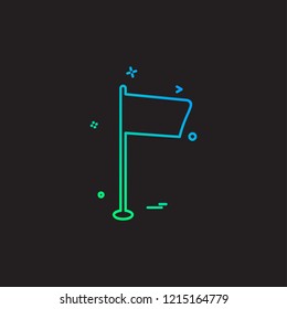 Flags icon design vector