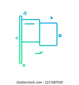 Flags icon design vector