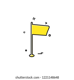 Flags icon design vector