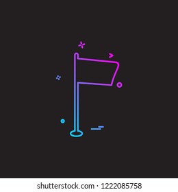 Flags icon design vector