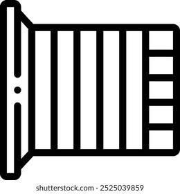 flags icon. Thin Linear Style Design Isolated On White Background