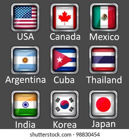 flags icon vector