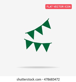 Flags icon. Vector concept illustration for design.