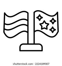 Flags icon vector image. Can also be used for web apps, mobile apps and print media.