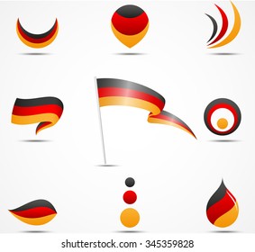 flags and icons of Germany