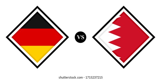 flags icons, germany vs bahrain