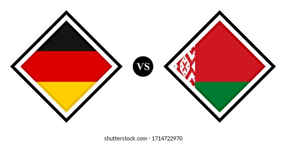 flags icons, germany vs belarus