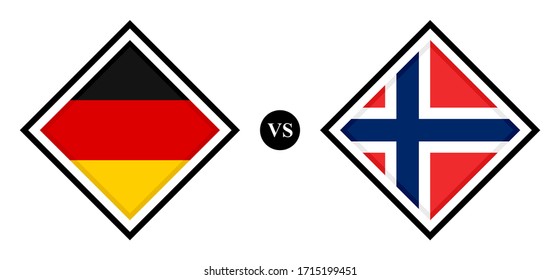flags icons, germany vs faroe norway