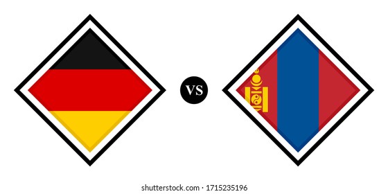flags icons, germany vs mongolia