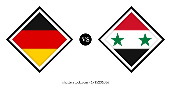 flags icons, germany vs syria