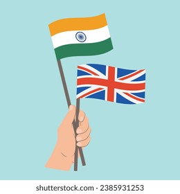 Flaggen Indiens und Großbritanniens, Händlerflaggen