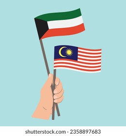 Flaggen Kuwaits und Malaysias, Händlerflaggen
